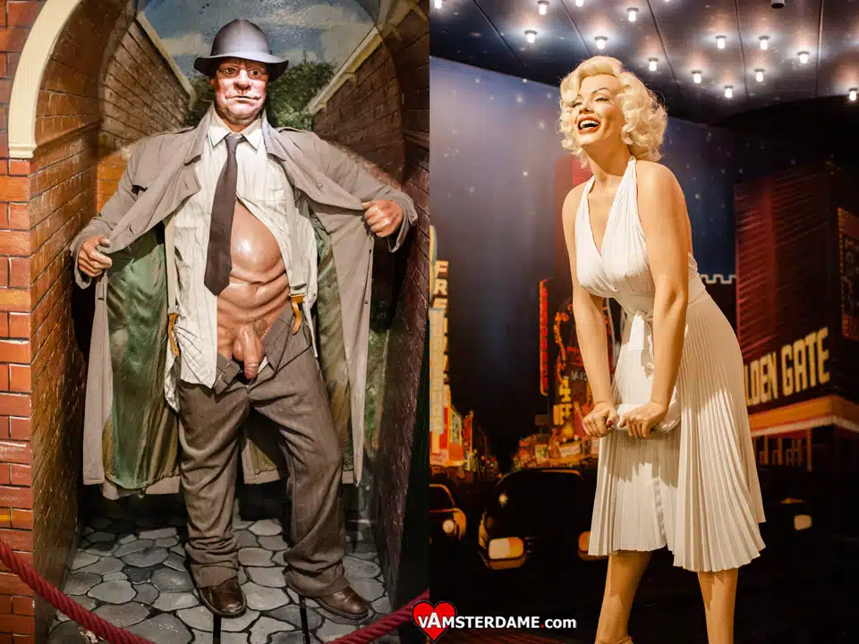 Merlin Monroe at the Sex Museum in Amsterdam Мерлин Монро в музее секса в Амстердаме