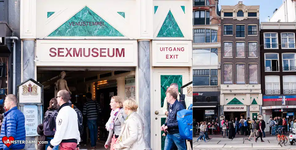 Entrance to the Sex Museum in Amsterdam Вход в музей секса в Амстердаме